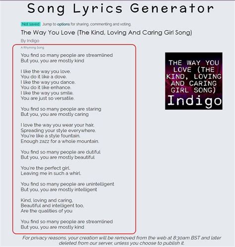 lyrics generstor